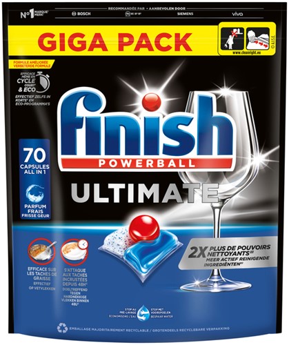 Vaatwastabletten Finish Ultimate Regular 70 stuks