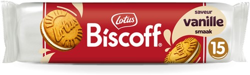 Koekjes Lotus Biscoff speculoos sandwich vanille 15 stuks