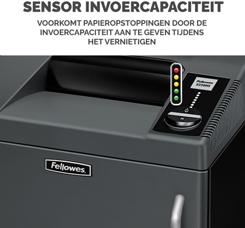 Papiervernietiger Fellowes Fortishred 3250HS snippers 0,8x5mm-1