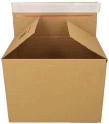 Quickbox IEZZY verstelbare hoogte 229x164x50-115mm B-golf bruin 10 stuks