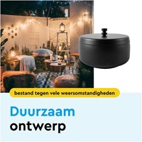 Asbak BRASQ tafelmodel 1 liter met deksel AT700 zwart-3