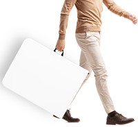 Vouwtafel BRASQ 180x70x74cm FT180 wit-3