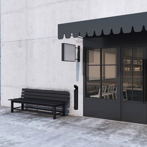 Wandasbak BRASQ AT200 RVS zwart-5