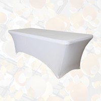 Tafelrok BRASQ 183x76x74cm wit-1