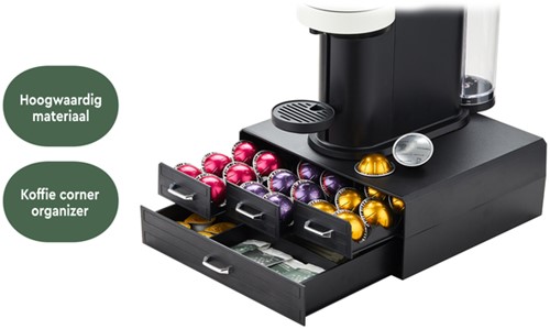 Koffiecapsulehouder BRASQ CD400 zwart-1