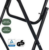 Statafel BRASQ 80cm BT100 zwart-1