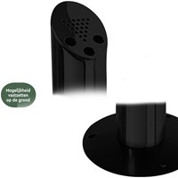 Asbak staand BRASQ AT300 RVS zwart-3