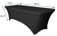 Tafelrok BRASQ 183x76x74cm zwart-2