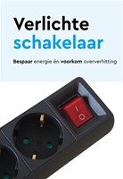 Stekkerdoos BRASQ 5 voudig 5 meter zwart-1