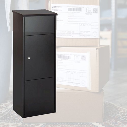 Pakketbrievenbus BRASQ 105x38x24cm PB400 Zwart-6