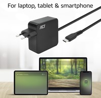 Laptop Oplader ACT USB-C Power Delivery 65W 2mtr-3
