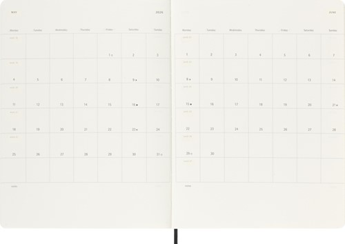 Agenda 2025/2026 Moleskine 18M Planner Weekly 7dagen/1pagina XL sc black-1
