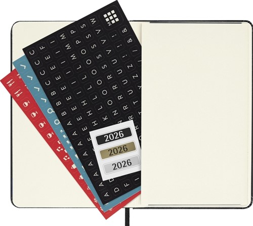 Agenda 2026 Moleskine 12M Planner Weekly 7dagen/2pagina's pocket hc black-2
