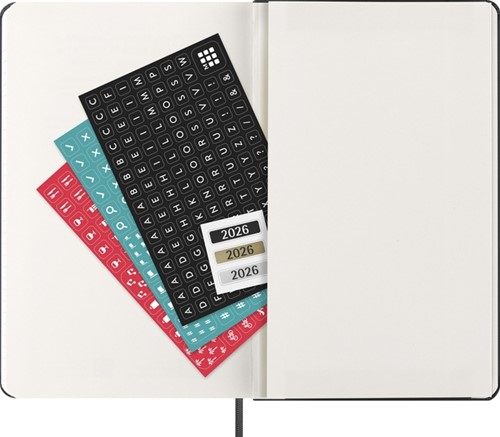 Agenda 2026 Moleskine 12M Planner Weekly 7dagen/2pagina's large hc black-2