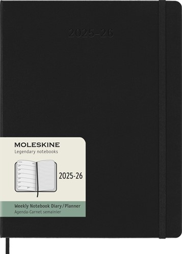 Agenda 2025/2026 Moleskine 18M Planner Weekly 7dagen/1pagina XL hc black-4