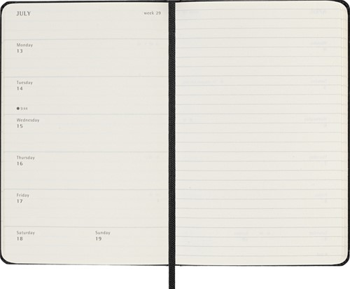 Agenda 2025/2026 Moleskine 18M Planner Weekly 7dagen/1pagina pocket hc black-3