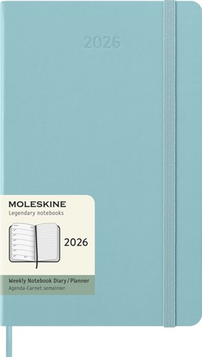 Agenda 2026 Moleskine 12M Planner Weekly 7dagen/1pagina large hc aquamarine-4