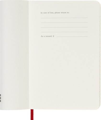Agenda 2026 Moleskine 12M Planner Weekly 7dagen/1pagina pocket sc scarlet red-2