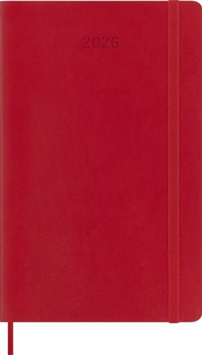 Agenda 2026 Moleskine 12M Planner Weekly 7dagen/1pagina large sc scarlet red