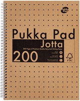 Collegeblok Pukka Pad Jotta A4 lijn 200 pagina's 80gr kraft