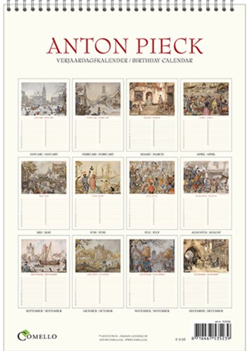 Verjaardagskalender Anton Pieck Zicht op haven A4-3