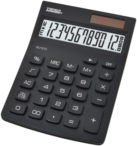 Rekenmachine Desq Compact zwart-2