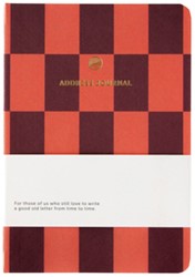 Adresboek A6 checks rood A Journal
