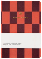 Adresboek A6 checks rood A Journal