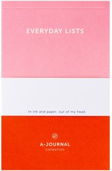 Notitieblok A6 roze/rood A journal lijn