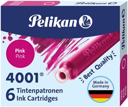 Inktpatroon Pelikan 4001 roze 6 stuks