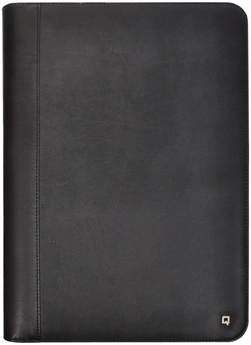 Schrijfmap DESQ A4 kunstleder met rits en handvatten zwart-3