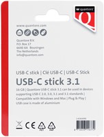 USB-stick Quantore USB-C 16GB 3.1 zilver-2