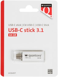 USB-stick Quantore USB-C 64GB 3.1 zilver