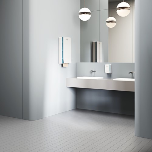 Toiletpapierdispenser Satino BT1 Hyginity gevouwen wit 333424-3