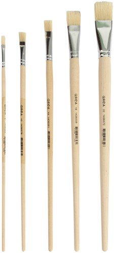 Kwast Qrea varkenshaar set à 5 breedtes