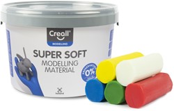 Klei Creall supersoft rood/blauw/groen/geel/wit 1750gram