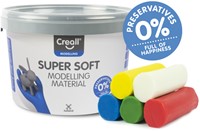 Klei Creall supersoft rood/blauw/groen/geel/wit 1750gram-2