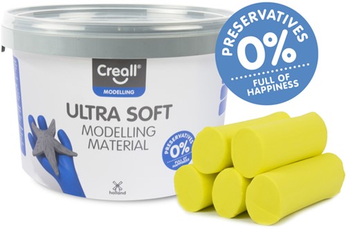 Klei Creall Play-it Ultra Soft helder geel 1100 gram-2