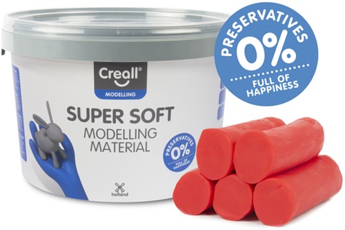 Klei Creall supersoft rood 1750gram-2