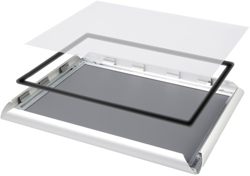 Kliklijst Quantore outdoor A3 25mm zilver-3
