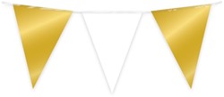 Party Flag Foil Gold and white