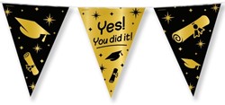 Classy Party flags foil You did it