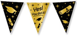 Classy Party flags foil You did it