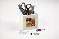 Pennenbakje Creativ Company 10x10x10cm hout-2