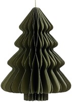 Kerstboom Decoris 3D papier groen 15cm-2
