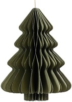 Kerstboom Decoris 3D papier groen 40cm-2