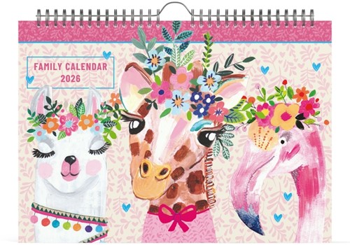 Familiekalender 2026 Lannoo 310x220 Paper Salad 7dagen/1pagina