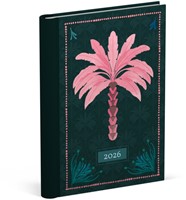 Agenda 2026 Lannoo 120x160 Exotic palms 7dagen/2pagina's zwart
