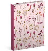 Agenda 2026 Lannoo pocket Flowers Bouquet 7dagen/2pagina's roze