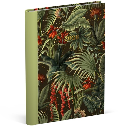 Agenda 2026 Lannoo 120x160 Botanic 7dagen/2pagina's zwart groen